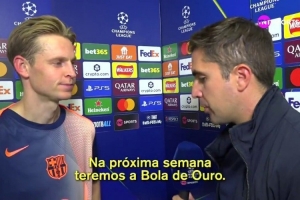 記者談金球獎只提到亞馬爾和拉菲尼亞，德容：別忘了佩德里