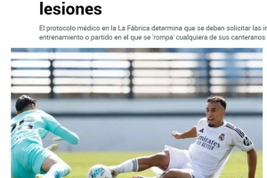 馬卡：自家青訓在U20集訓受傷，皇馬要求西足協提供受傷時的錄像