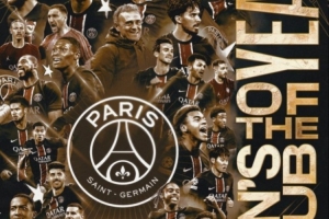 心思全在這兒？巴黎曬海報慶祝獲評年度最佳俱樂部獎項