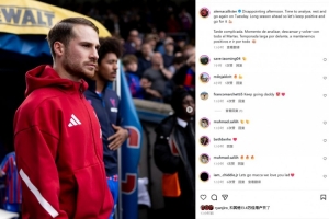 麥卡利斯特社媒鼓勵球隊：賽季還很漫長，我們要保持積極心態！