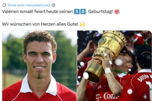 前法國國腳伊斯梅爾迎50歲生日，拜仁官推曬照送上生日祝福