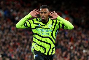 2020年9月英超首秀后，加布里埃爾打進18球比其他后衛至少多6球