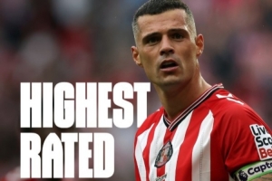 桑德蘭官方吹扎卡，他是WhoScored本賽季英超評分最高的中場