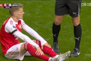 阿森納被動換人！厄德高膝蓋受傷無法堅持，蘇維門迪替補登場