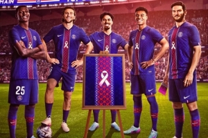 巴黎球員將身穿特制球衣宣傳抗擊乳腺癌，落場版球衣將拍賣捐款