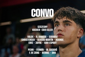 巴薩對陣赫羅納名單：亞馬爾、費爾明在列，萊萬、費蘭等多人缺席