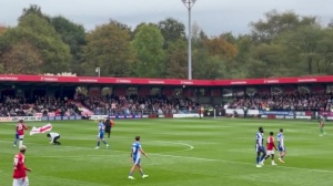 鏡報：球迷沖場抗議內(nèi)維爾“中年白男”言論，曼市警方逮捕涉事人